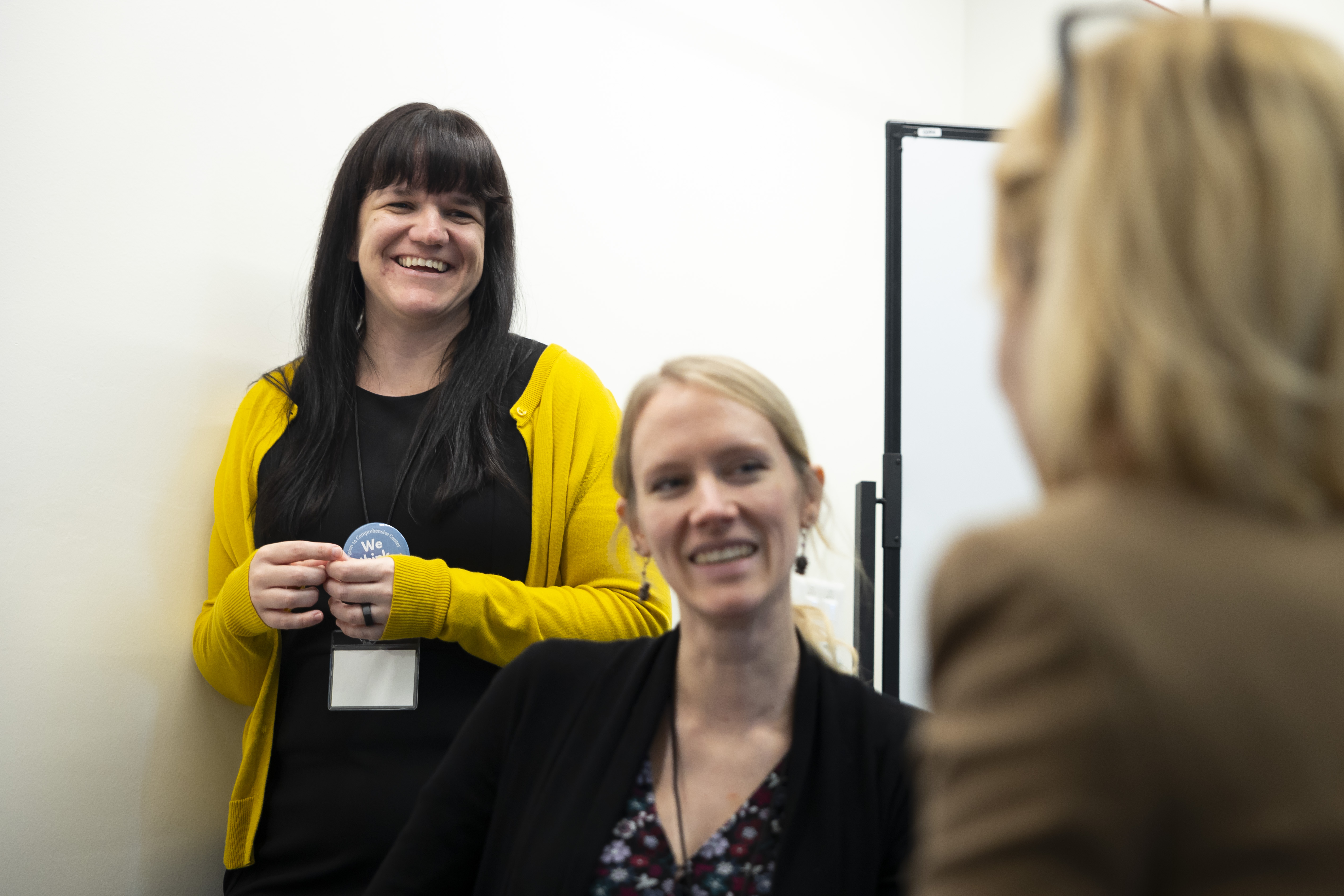 Jocelyn Franke smiles at the 2023 advisory board meeting